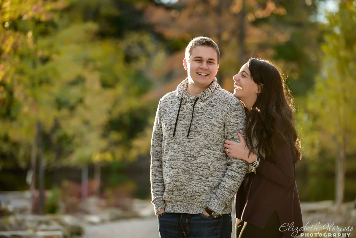 Engagement session at Coe Lake in Berea, Ohio