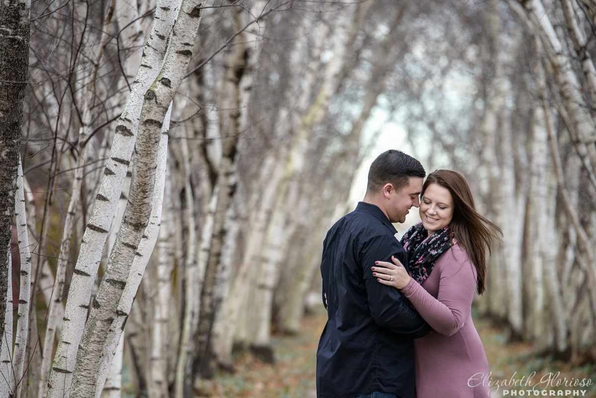 Winter engagement session at Stan Hywet Hall and Gardens in Akron, Ohio