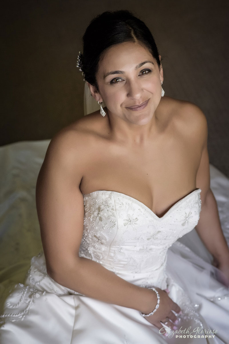 Portrait of bride taken in Mayfield Heights, Ohio